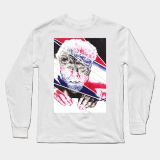 The Wolfman, a ball point pen portrait. Long Sleeve T-Shirt